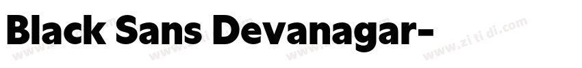 Black Sans Devanagar字体转换